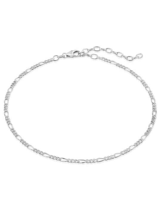 Fußkette Figarokette VARIED Silber-0